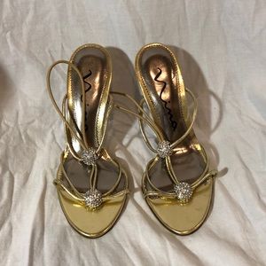 Nina Gold Heels